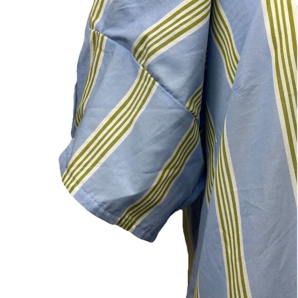 Anthropologie Maeve Short-Sleeve Crossover V-Neck Midi Dress Medium Worn 1 Time - Picture 7 of 14